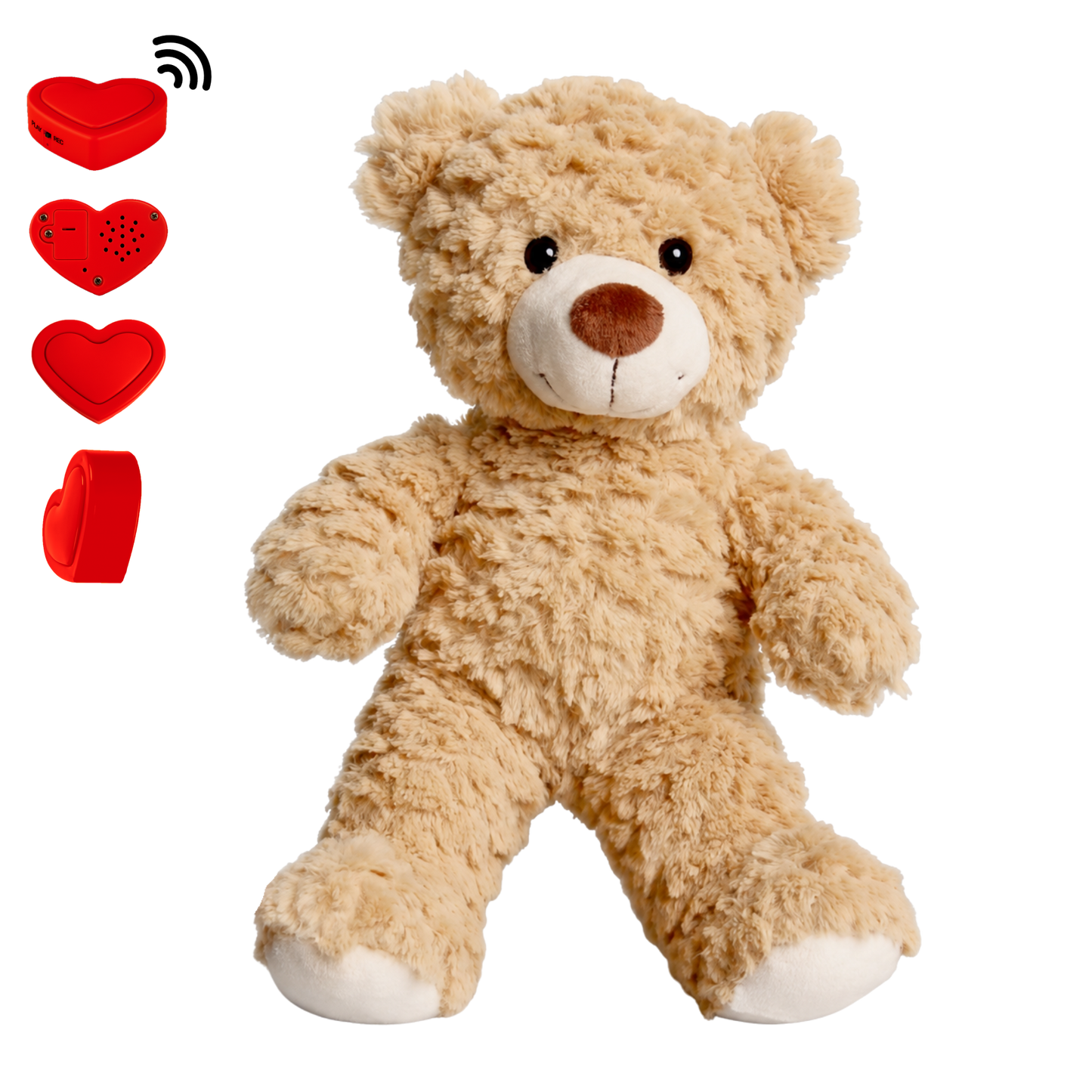 Brown Teddy Bear with Voice Recording – Personalised Stuffed Animal