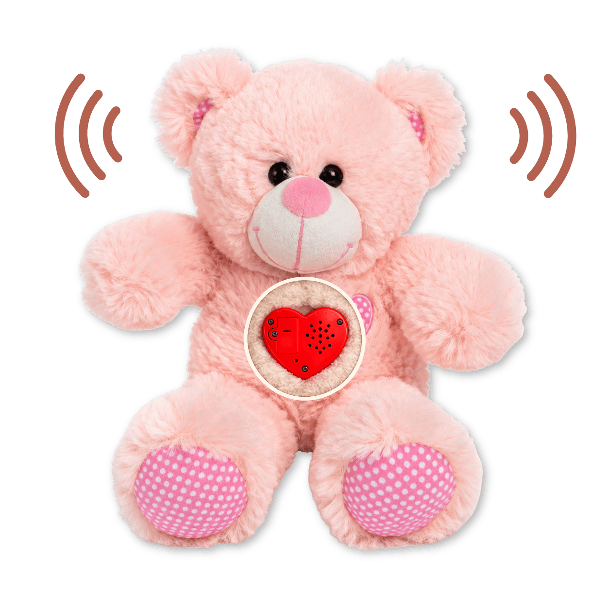 Knuffel met Stemopname - Roze Beer