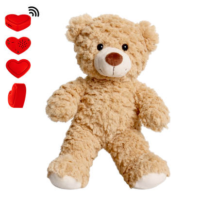 Brown Teddy Bear with Voice Recording – Personalised Stuffed Animal